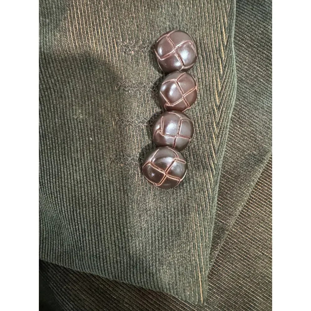 Rizzoli Uomo Rome Corduroy Blazer Size 46 Brown Italian Victory Outreach Int'l